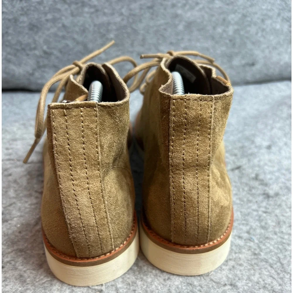 Vans Desert Chukka Tan Suede Mid Top Boots Mens Brown Wedge Sole Size 9.5